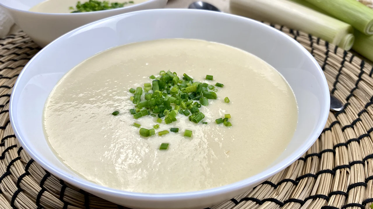 Vichyssoise, cold cream of leek soup