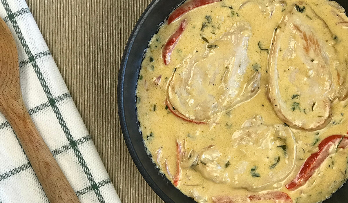 Chicken in lemon sauce