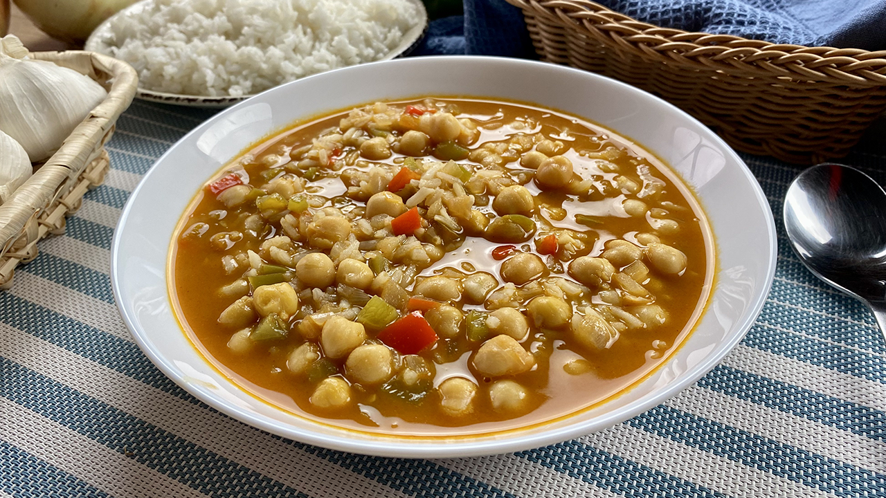 Chickpeas with rice