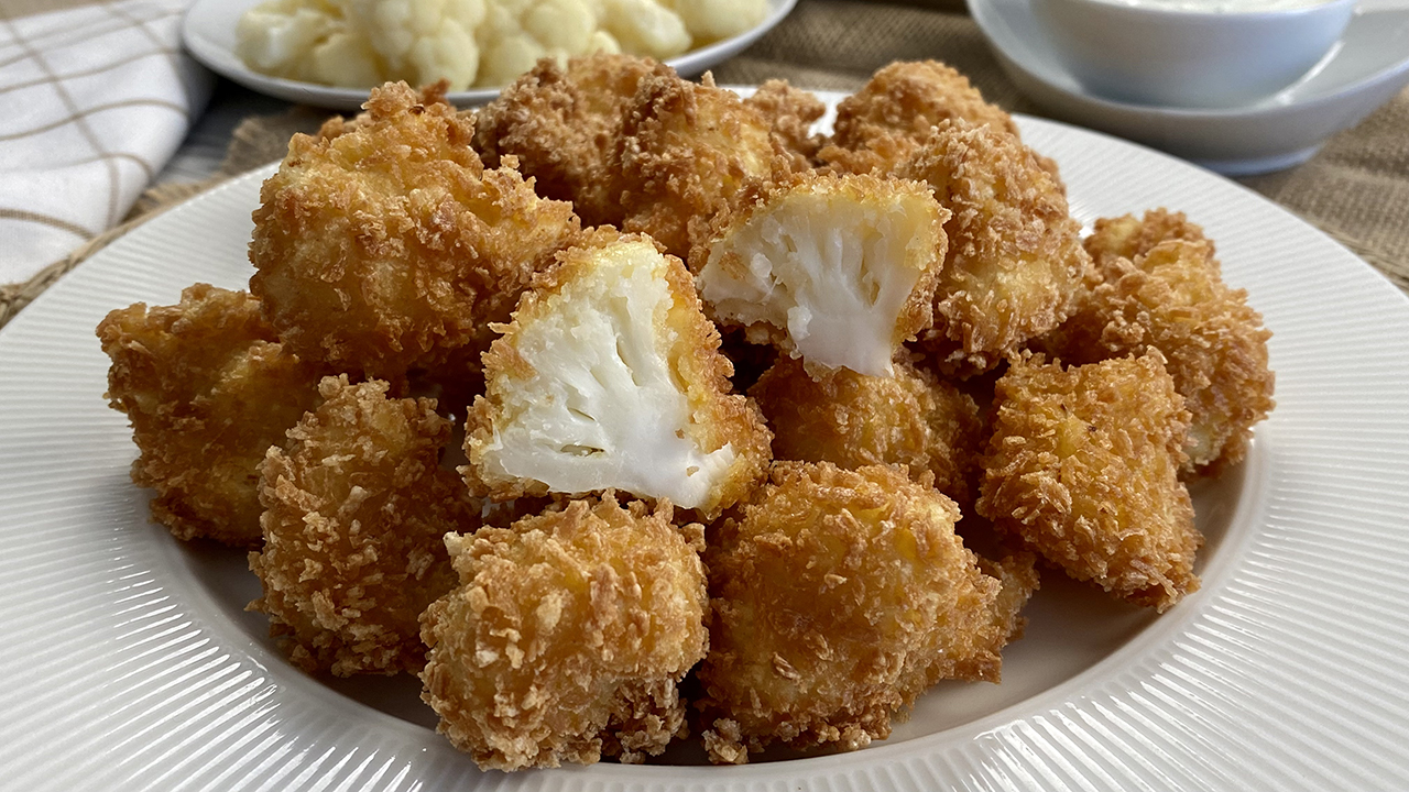 Battered cauliflower