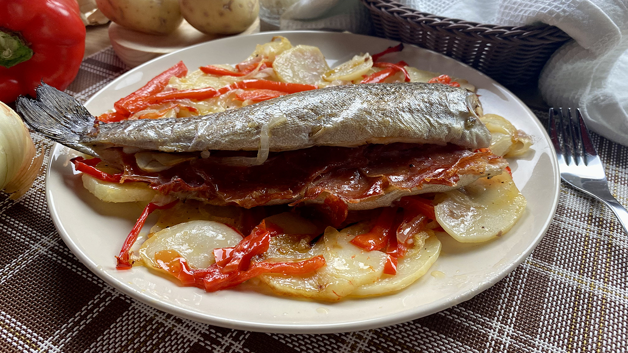 Oven baked trout