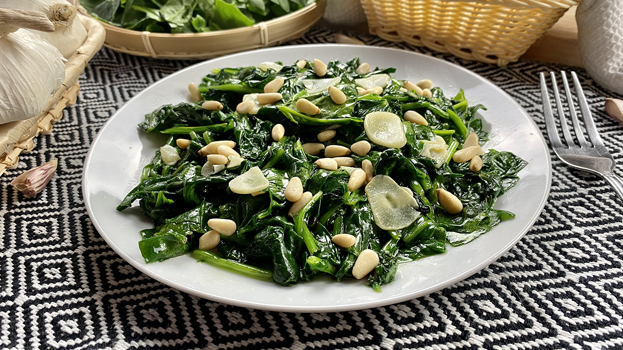 Sautéed spinach