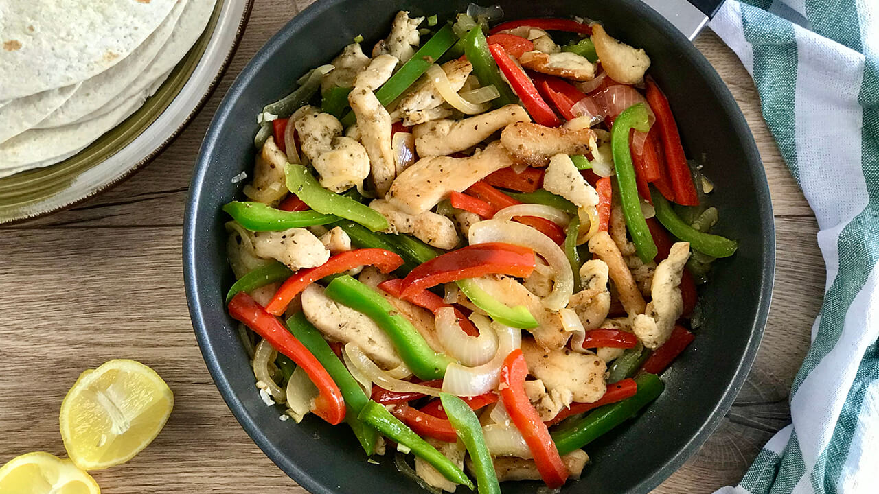 Chicken fajitas