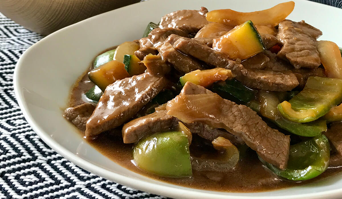 Asian veal with vegetables