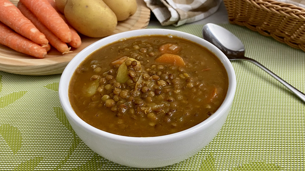 Curried lentils