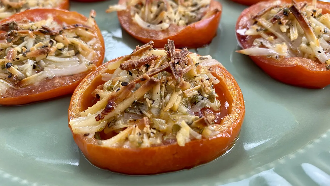 Oven baked tomatoes