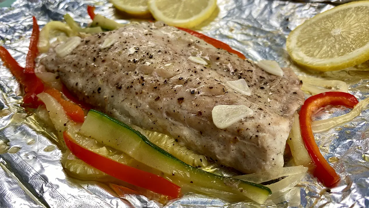 Sea bass en papillote