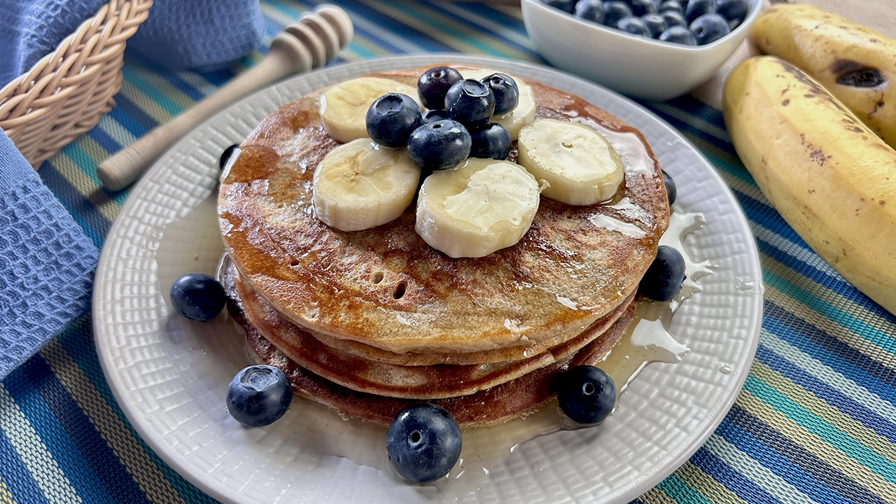 Oatmeal and banana pancakes