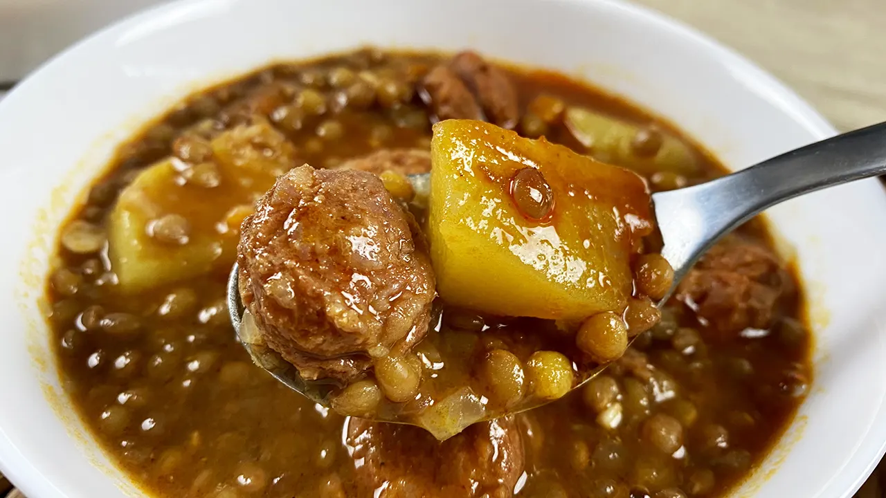Lentils with chorizo