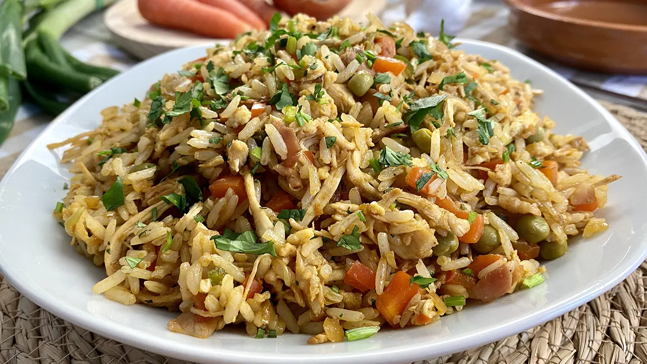 Chicken chaulafan, ecuadorian fried rice