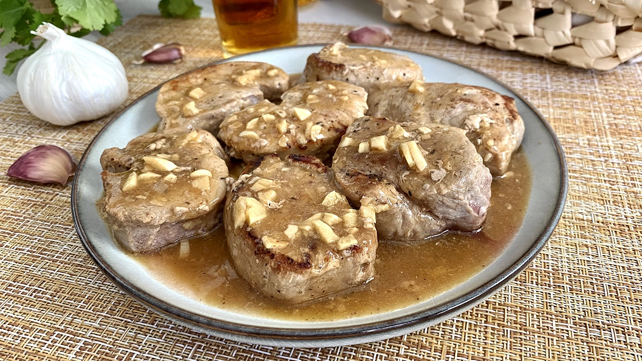 Pork tenderloin with whiskey