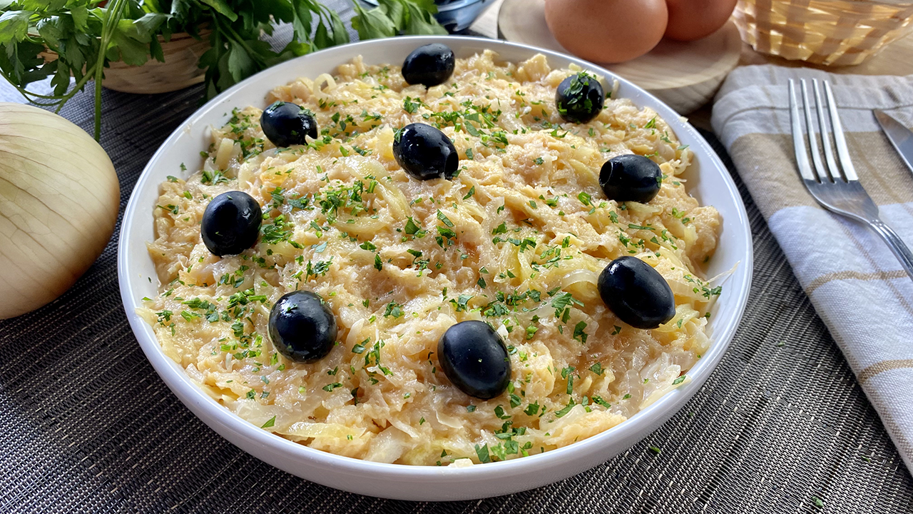 Bacalhau à brás, codfish recipe from Portugal