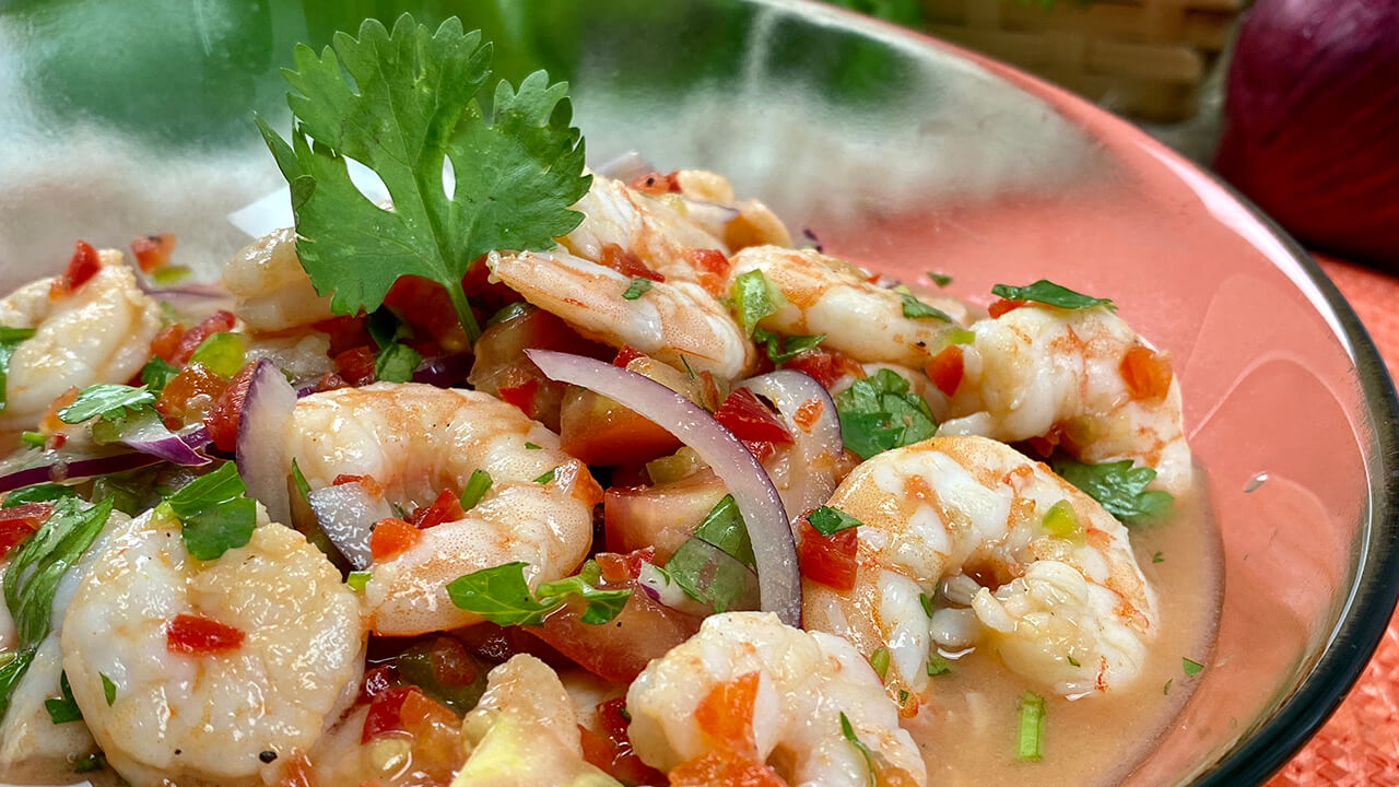 Ecuadorian shrimp ceviche