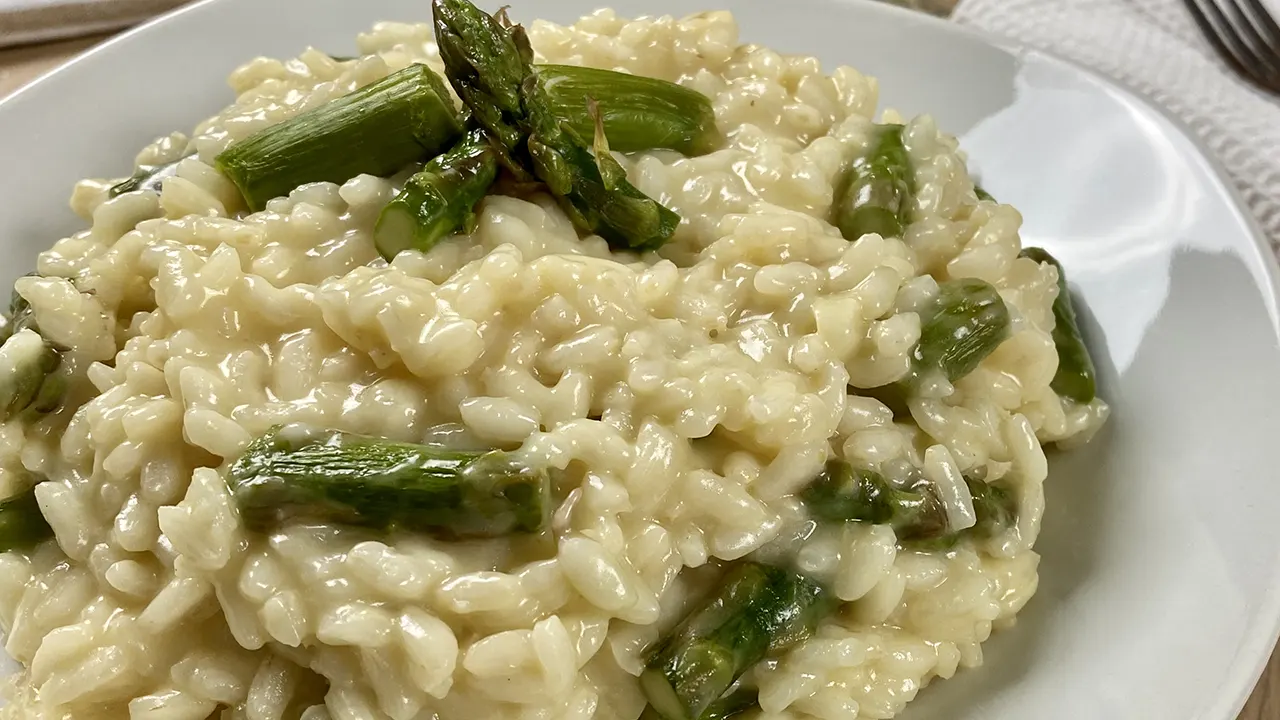 Asparagus risotto