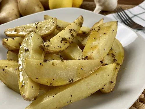 Lemon garlic potatoes