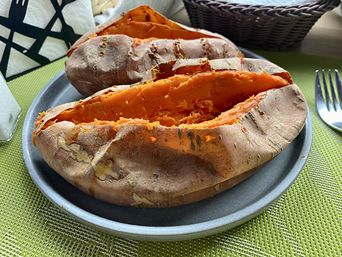 Baked sweet potato