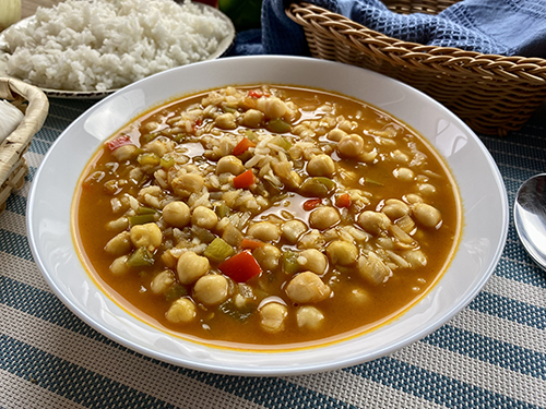 Chickpeas with rice