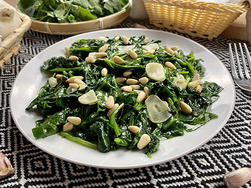 Sautéed spinach