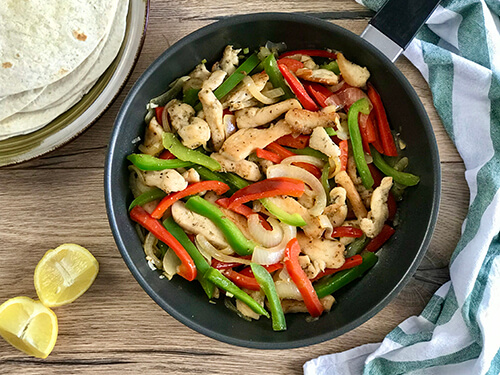 Chicken fajitas