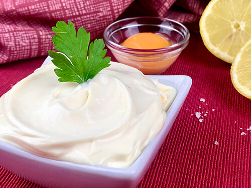 Homemade mayonnaise