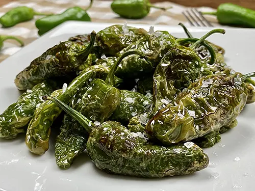 Fried padron peppers