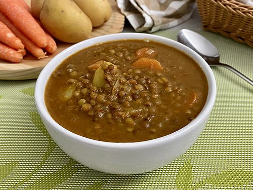 Curried lentils