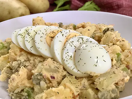 Egg and potato salad