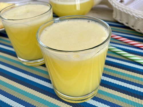 Homemade pineapple juice