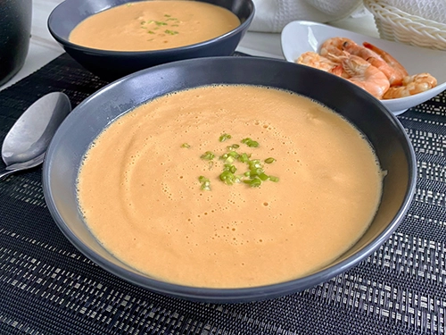 Cream of prawn soup