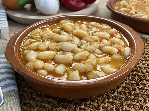 White beans with vegetables