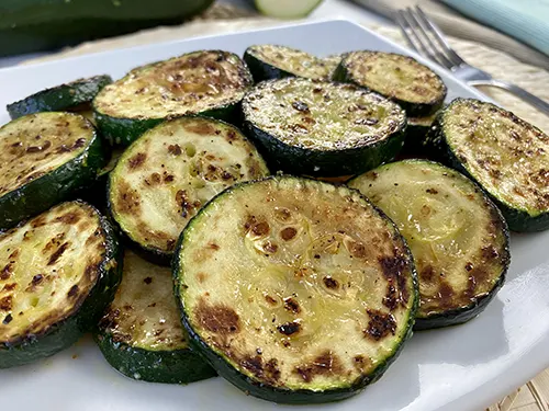 Grilled zucchini