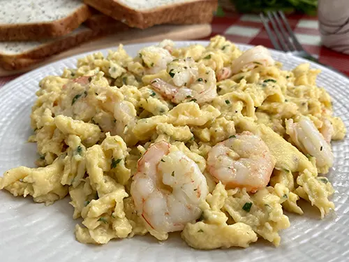 Shrimp scrambled eggs