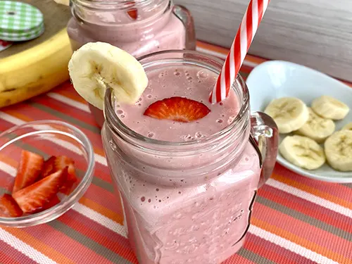 Strawberry and banana smoothie