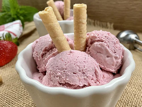 Strawberry ice cream