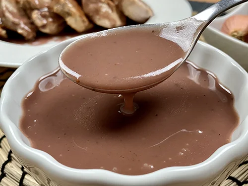 Red wine sauce for meat