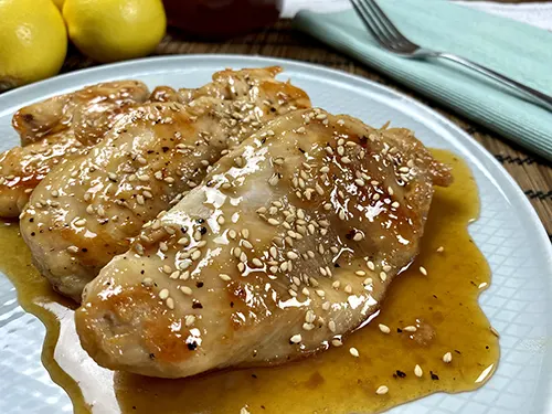 Chicken with honey and lemon