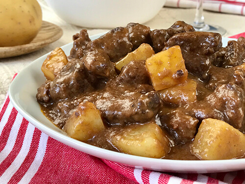 Beef stew with potatoes